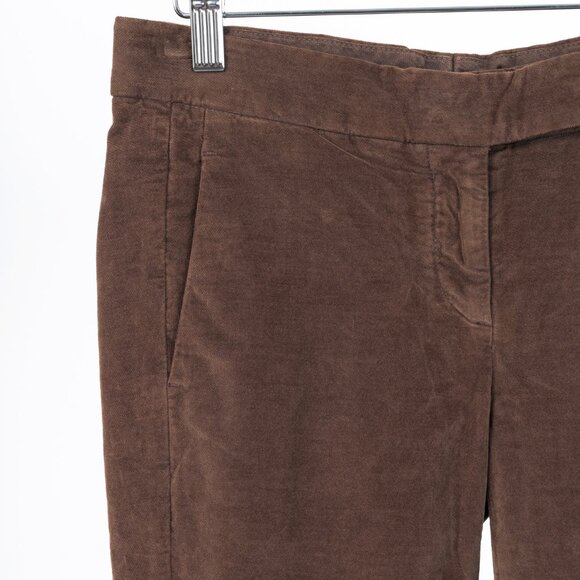 Brunello Cucinelli Brown Velvet Slim-Fit Pants - Picture 4 of 14